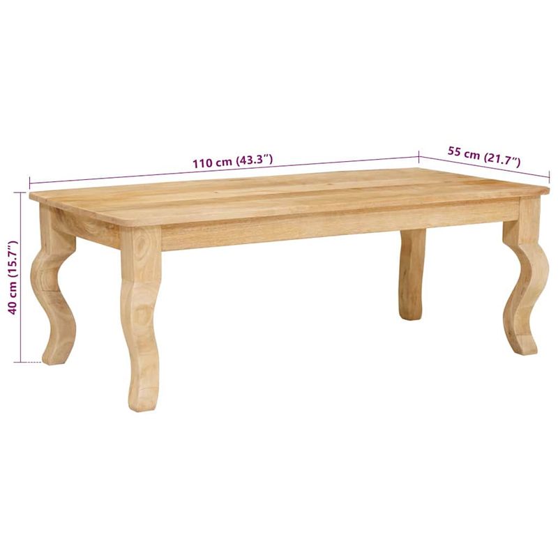 Casa si Gradina - Mobilier - Mese si birouri - Mese bucatarie si dining - Masa de cafea Maro 100 x 55 x 40 cm Lemn masiv de mango - Infinity.ro