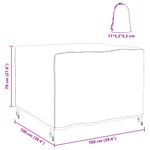 Casa si Gradina - Textile si covoare - Huse pentru mobilier - Husa pentru mobilier de exterior Negru 100 x 100 x 70 cm 210D - Infinity.ro