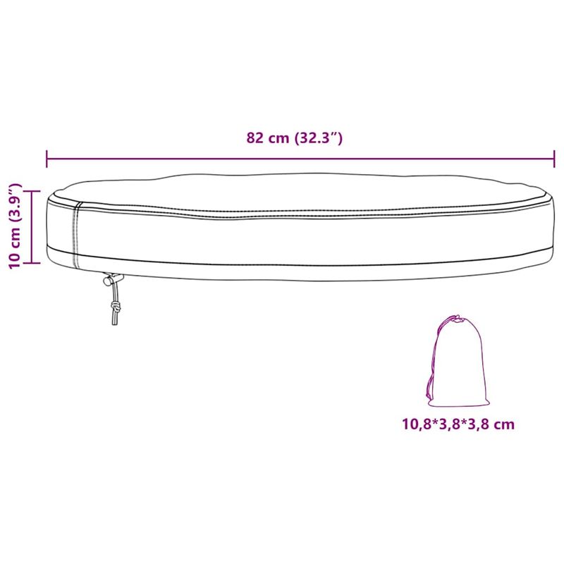 Casa si Gradina - Textile si covoare - Huse pentru mobilier - Husa pentru masa exterioara Negru 82 x 82 x 10 cm material 420D - Infinity.ro