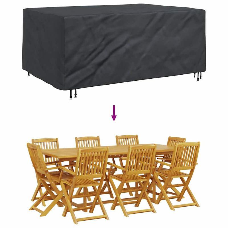 Casa si Gradina - Textile si covoare - Huse pentru mobilier - Husa pentru mobilier de exterior Negru 230 x 165 x 80 cm 600D - Infinity.ro