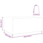 Casa si Gradina - Textile si covoare - Huse pentru mobilier - Husa pentru mobilier de exterior Negru 240 x 160 x 100 cm 210D - Infinity.ro