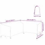 Casa si Gradina - Textile si covoare - Huse pentru mobilier - Husa pentru mobilier de exterior 260 x 210 x 80 cm - Infinity.ro