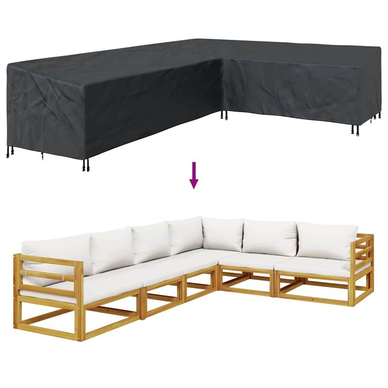 Casa si Gradina - Textile si covoare - Huse pentru mobilier - Husa pentru mobilier de exterior 355 x 275 x 80 cm - Infinity.ro