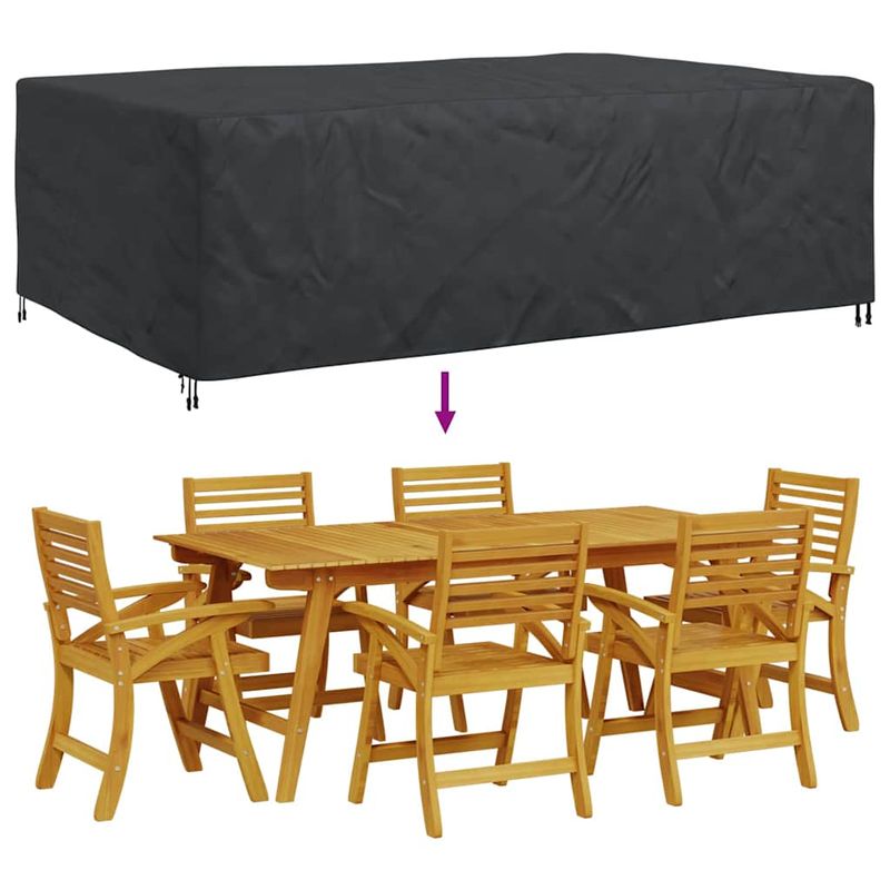 Casa si Gradina - Textile si covoare - Huse pentru mobilier - Husa pentru mobilier de exterior Negru 300 x 200 x 90 cm 600D - Infinity.ro