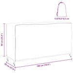 Casa si Gradina - Textile si covoare - Huse pentru mobilier - Husa pentru mobilier de exterior Negru 180 x 70 x 90 cm 600D - Infinity.ro