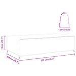 Casa si Gradina - Textile si covoare - Huse pentru mobilier - Husa pentru mobilier de exterior Negru 315 x 180 x 74 cm 210D - Infinity.ro