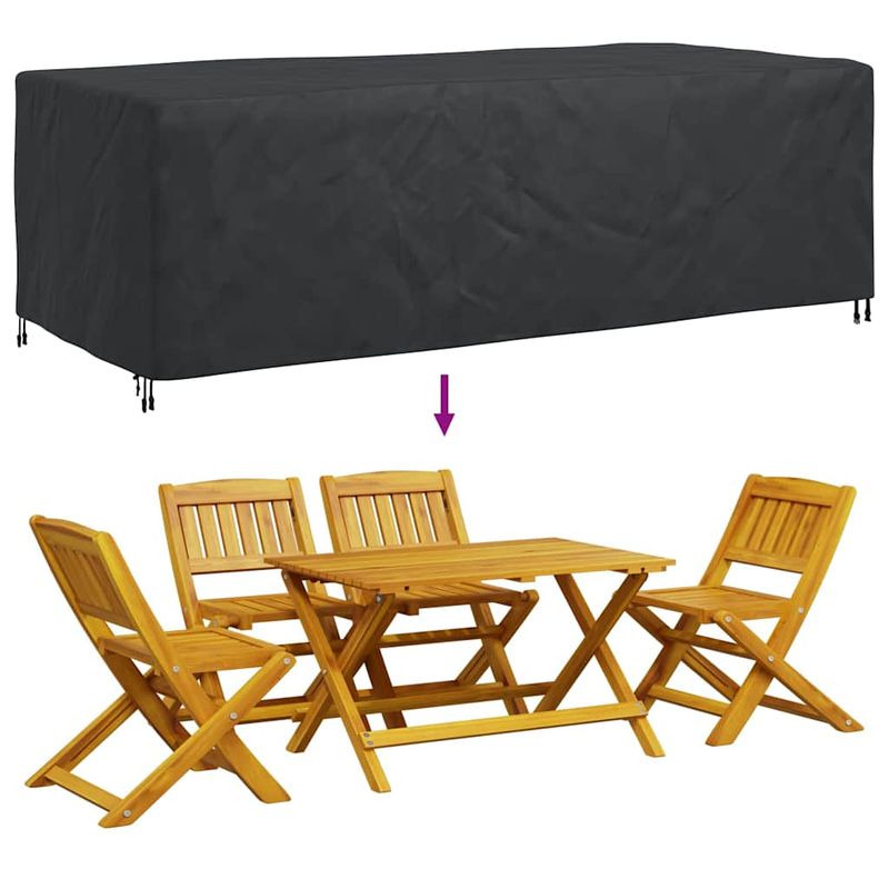 Casa si Gradina - Textile si covoare - Huse pentru mobilier - Husa pentru mobilier de exterior Negru 300 x 110 x 70 cm 210D - Infinity.ro