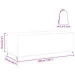 Casa si Gradina - Textile si covoare - Huse pentru mobilier - Husa pentru mobilier de exterior Negru 300 x 110 x 70 cm 210D - Infinity.ro