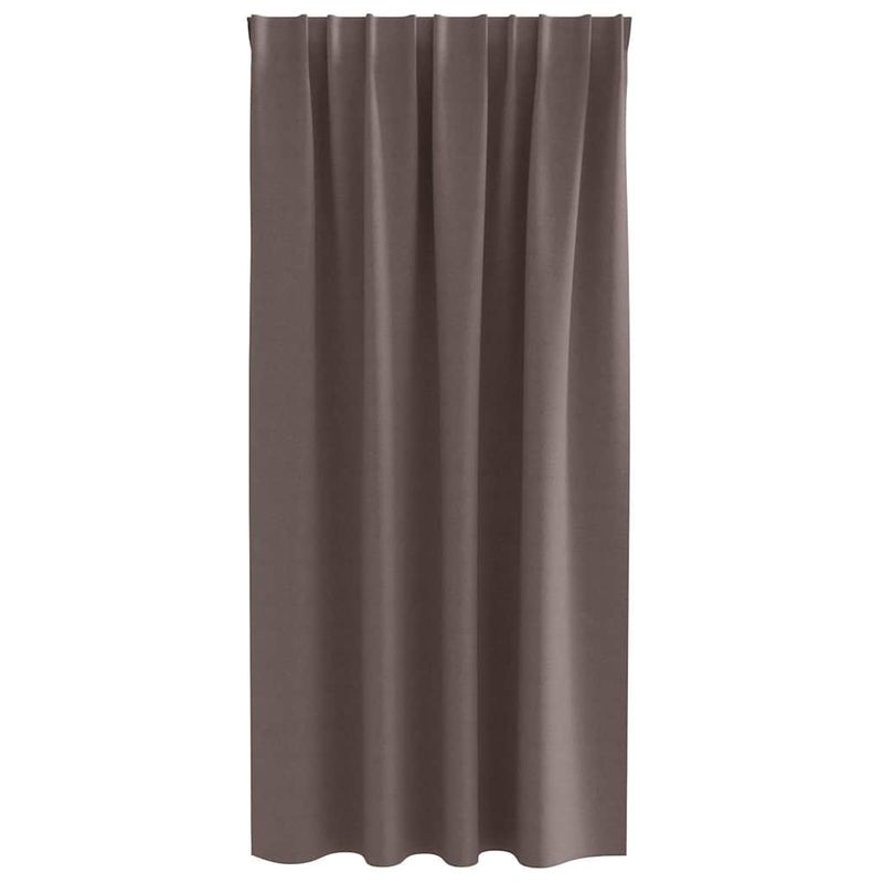 Casa si Gradina - Textile si covoare - Perdele si draperii - Perdele - Perdele cu perdele 2 pcs Maro inchis Poliester - Infinity.ro