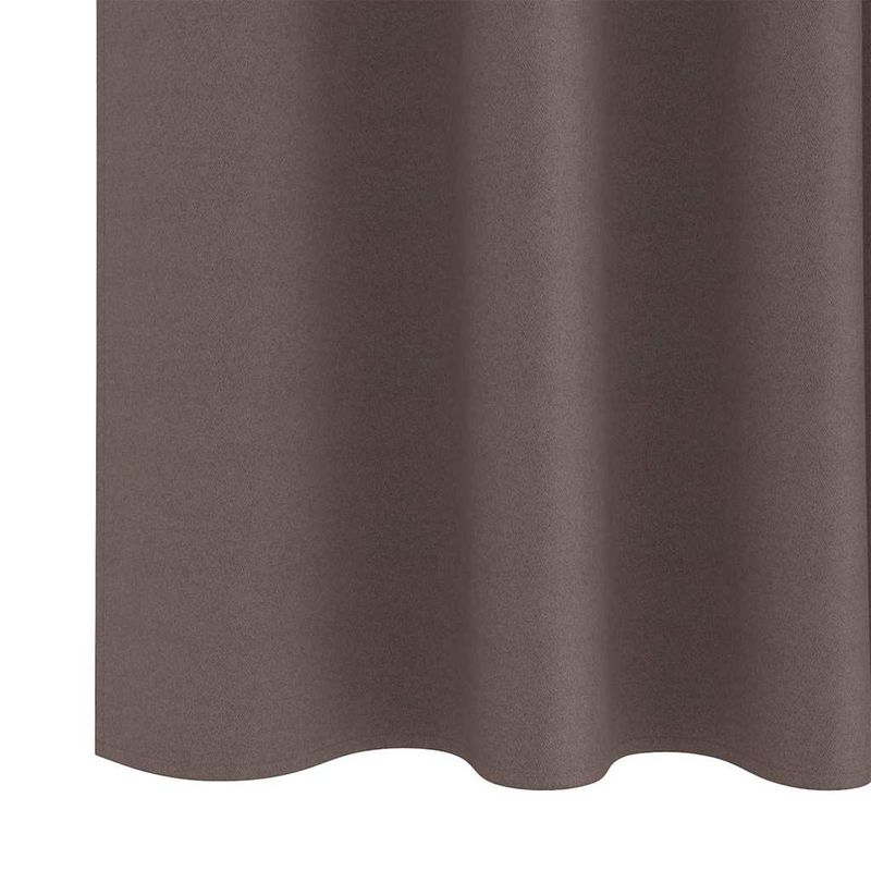 Casa si Gradina - Textile si covoare - Perdele si draperii - Perdele - Perdele cu perdele 2 pcs Maro inchis Poliester - Infinity.ro