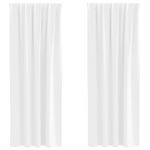 Casa si Gradina - Textile si covoare - Perdele si draperii - Perdele - Perdele cu perdele 2 pcs Alb Stralucitor Poliester - Infinity.ro