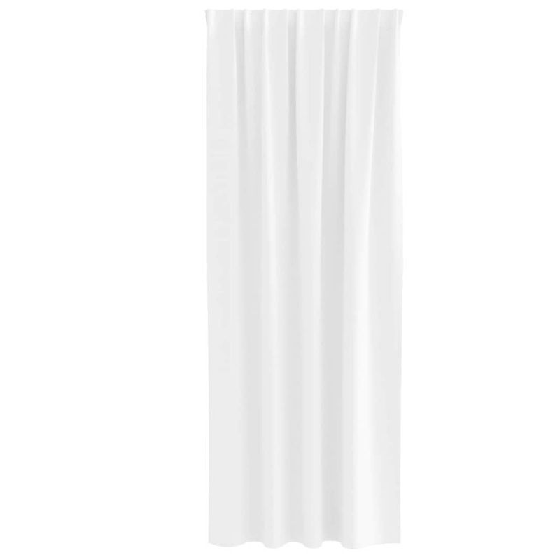 Casa si Gradina - Textile si covoare - Perdele si draperii - Perdele - Perdele cu perdele 2 pcs Alb Stralucitor Poliester - Infinity.ro