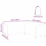 Casa si Gradina - Textile si covoare - Huse pentru mobilier - Husa pentru mobilier de exterior 220 x 220 x 80 cm - Infinity.ro