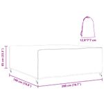 Casa si Gradina - Textile si covoare - Huse pentru mobilier - Husa pentru mobilier de exterior Negru 200 x 190 x 85 cm 600D - Infinity.ro