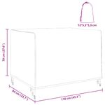 Casa si Gradina - Textile si covoare - Huse pentru mobilier - Husa pentru mobilier de exterior 110 x 84 x 70 cm - Infinity.ro