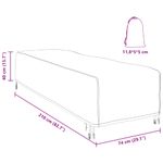 Casa si Gradina - Textile si covoare - Huse pentru mobilier - Husa pentru mobilier de exterior 210 x 74 x 40 cm - Infinity.ro