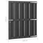 Casa si Gradina - Constructii - Usi interior, exterior si garaj - Usi garaj - Poarta de gradina, gri, 100 x 120 cm, WPC - Infinity.ro