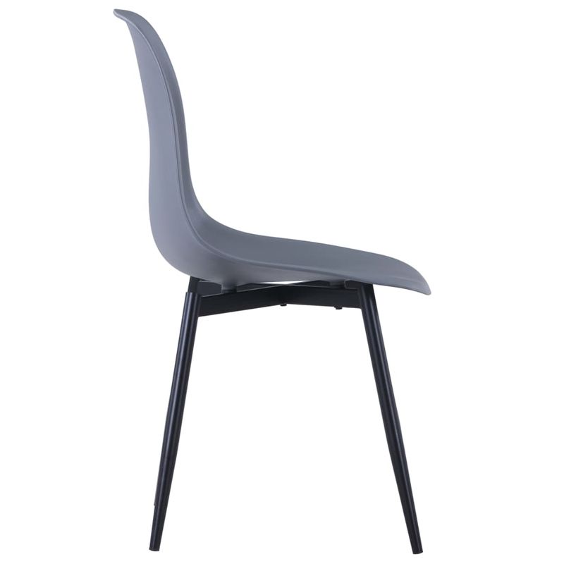 Casa si Gradina - Mobilier - Scaune si fotolii - Scaune - Scaune de bucatarie, 4 buc., gri, PP - Infinity.ro