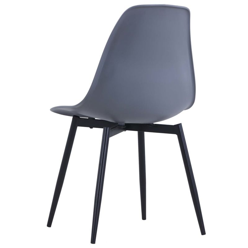 Casa si Gradina - Mobilier - Scaune si fotolii - Scaune - Scaune de bucatarie, 4 buc., gri, PP - Infinity.ro