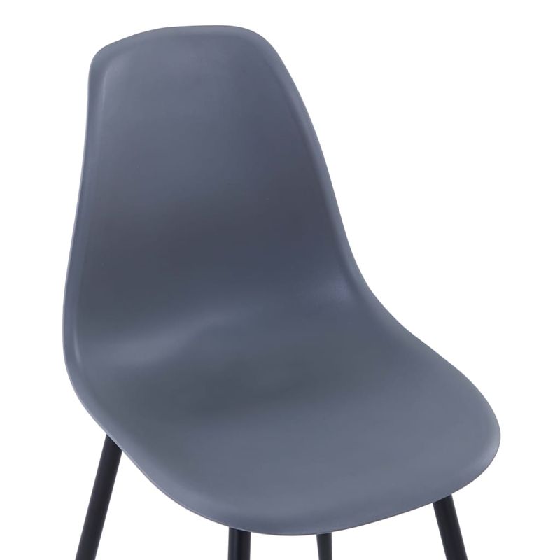 Casa si Gradina - Mobilier - Scaune si fotolii - Scaune - Scaune de bucatarie, 4 buc., gri, PP - Infinity.ro
