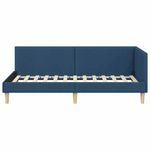 Casa si Gradina - Mobilier - Paturi si accesorii - Paturi - Cadru de pat coltar Altele cu headboard albastru 80 x 200 cm - Infinity.ro