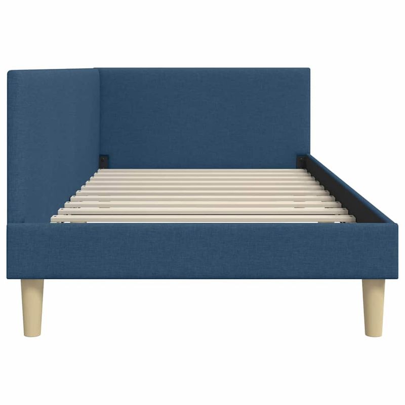 Casa si Gradina - Mobilier - Paturi si accesorii - Paturi - Cadru de pat coltar Altele cu headboard albastru 80 x 200 cm - Infinity.ro