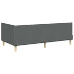 Casa si Gradina - Mobilier - Paturi si accesorii - Paturi - Cadru de pat coltar Altele cu headboard Gri inchis 80 x 200 cm - Infinity.ro