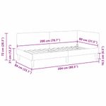 Casa si Gradina - Mobilier - Paturi si accesorii - Paturi - Cadru de pat coltar Altele cu headboard Gri inchis 80 x 200 cm - Infinity.ro