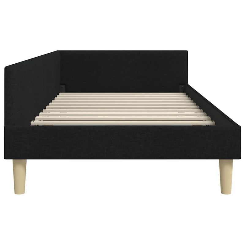 Casa si Gradina - Mobilier - Paturi si accesorii - Paturi - Cadru de pat coltar Altele cu headboard Negru 90 x 200 cm - Infinity.ro