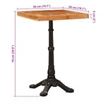 Casa si Gradina - Mobilier - Mese si birouri - Mese bucatarie si dining - Masa bistro Maro 50 x 50 x 76 cm lemn masiv de acacia - Infinity.ro