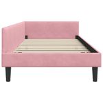 Casa si Gradina - Mobilier - Paturi si accesorii - Paturi - Cadru de pat coltar Roz 80 x 200 cm Catifea si lemn laminat - Infinity.ro