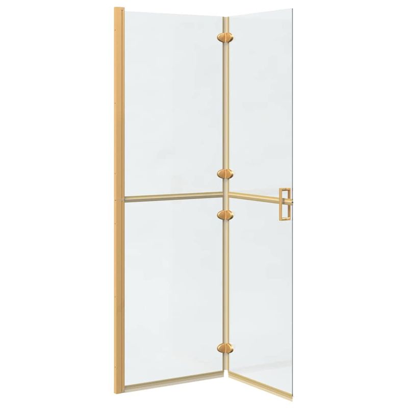 Casa si Gradina - Sanitare - Cazi si cabine de dus - Paravane si usi - Perete de dus Walk-in Altele auriu si transparent 120 x 190 cm - Infinity.ro
