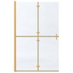 Casa si Gradina - Sanitare - Cazi si cabine de dus - Paravane si usi - Perete de dus Walk-in Altele auriu si transparent 120 x 190 cm - Infinity.ro