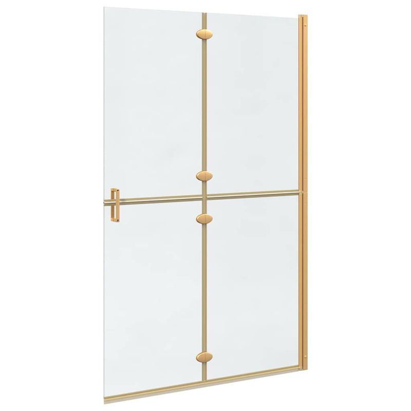 Casa si Gradina - Sanitare - Cazi si cabine de dus - Paravane si usi - Perete de dus Walk-in Altele auriu si transparent 120 x 190 cm - Infinity.ro