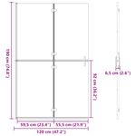 Casa si Gradina - Sanitare - Cazi si cabine de dus - Paravane si usi - Perete de dus Walk-in Altele auriu si transparent 120 x 190 cm - Infinity.ro