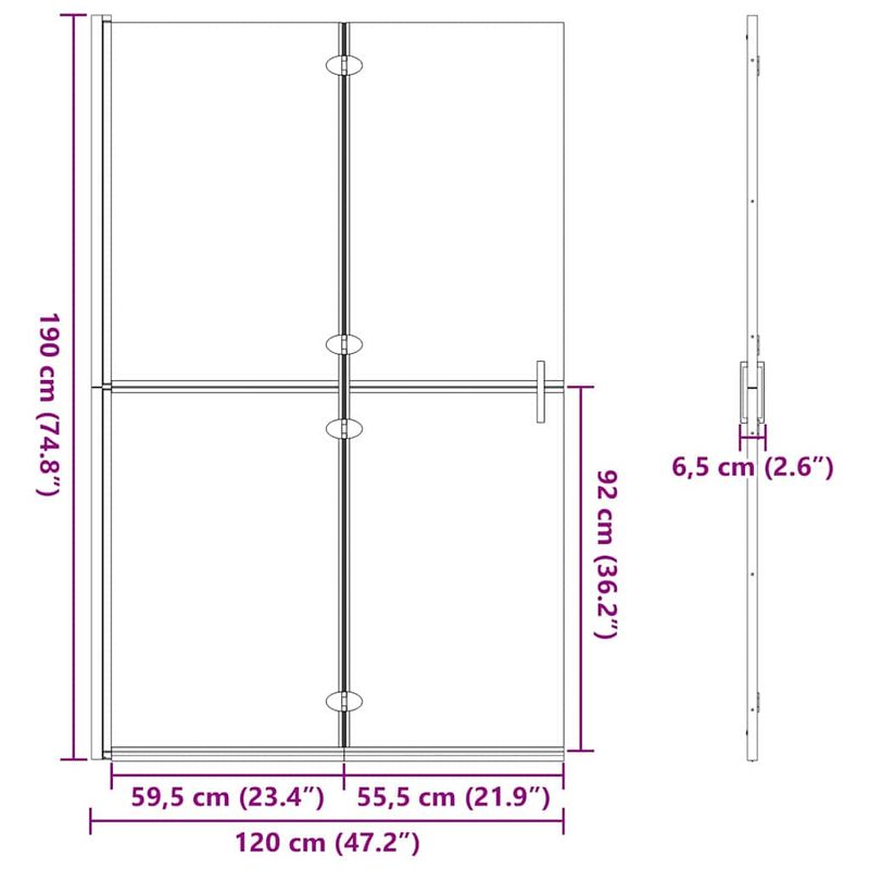 Casa si Gradina - Sanitare - Cazi si cabine de dus - Paravane si usi - Perete de dus Walk-in Altele auriu si transparent 120 x 190 cm - Infinity.ro