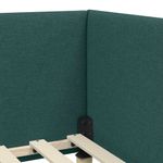 Casa si Gradina - Mobilier - Paturi si accesorii - Paturi - Cadru de pat coltar Altele Manual Verde inchis 90 x 200 cm - Infinity.ro