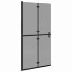 Casa si Gradina - Sanitare - Cazi si cabine de dus - Paravane si usi - Perete de dus Walk-in Negru si transparent inchis 100 x 190 cm - Infinity.ro