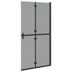 Casa si Gradina - Sanitare - Cazi si cabine de dus - Paravane si usi - Perete de dus Walk-in Negru si transparent inchis 100 x 190 cm - Infinity.ro