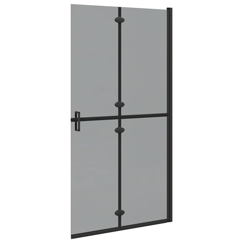 Casa si Gradina - Sanitare - Cazi si cabine de dus - Paravane si usi - Perete de dus Walk-in Negru si transparent inchis 100 x 190 cm - Infinity.ro