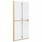 Casa si Gradina - Sanitare - Cazi si cabine de dus - Paravane si usi - Perete de dus Walk-in Altele auriu si transparent 90 x 190 cm - Infinity.ro
