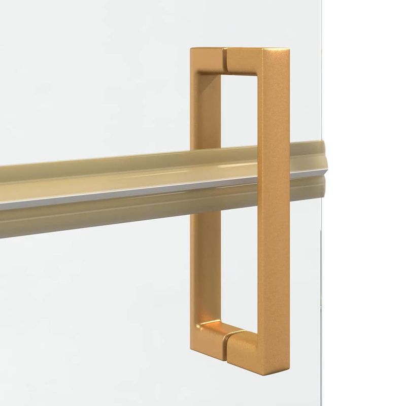 Casa si Gradina - Sanitare - Cazi si cabine de dus - Paravane si usi - Perete de dus Walk-in Altele auriu si transparent 90 x 190 cm - Infinity.ro