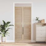 Casa si Gradina - Mobilier - Dulapuri si sifoniere - Dulapuri - Usi de cabinet 2 pcs Maro 201 x 49.5 x 2.1 cm Lemn masiv de pin - Infinity.ro