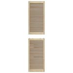 Casa si Gradina - Mobilier - Dulapuri si sifoniere - Dulapuri - Usi de cabinet 2 pcs Maro 201 x 49.5 x 2.1 cm Lemn masiv de pin - Infinity.ro