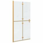Casa si Gradina - Sanitare - Cazi si cabine de dus - Paravane si usi - Perete de dus Walk-in Altele auriu si transparent 100 x 190 cm - Infinity.ro