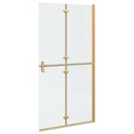 Casa si Gradina - Sanitare - Cazi si cabine de dus - Paravane si usi - Perete de dus Walk-in Altele auriu si transparent 100 x 190 cm - Infinity.ro