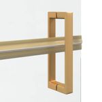 Casa si Gradina - Sanitare - Cazi si cabine de dus - Paravane si usi - Perete de dus Walk-in Altele auriu si transparent 100 x 190 cm - Infinity.ro