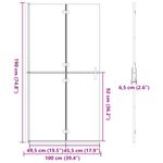 Casa si Gradina - Sanitare - Cazi si cabine de dus - Paravane si usi - Perete de dus Walk-in Altele auriu si transparent 100 x 190 cm - Infinity.ro