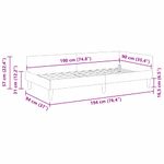 Casa si Gradina - Mobilier - Paturi si accesorii - Paturi - Cadru de pat coltar cu headboard Manual Gri deschis 90 x 190 cm - Infinity.ro