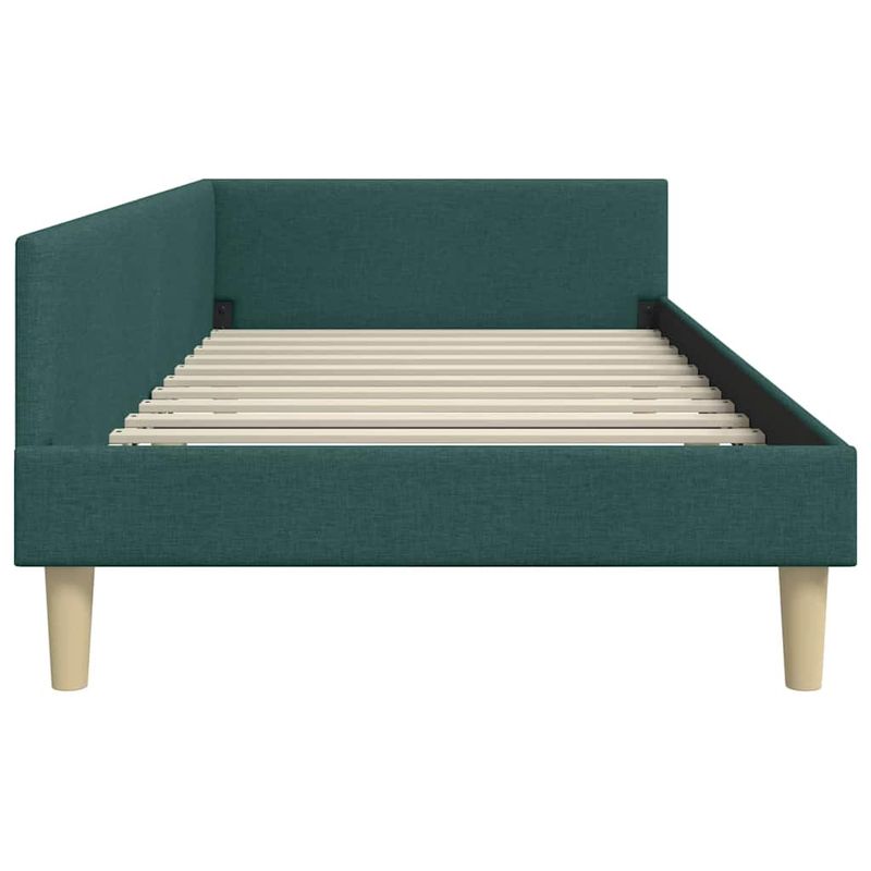 Casa si Gradina - Mobilier - Paturi si accesorii - Paturi - Cadru de pat coltar Altele Manual Verde inchis 90 x 190 cm - Infinity.ro